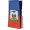 Haitian Flag Distressed PS5 Slim Disk Console Skin